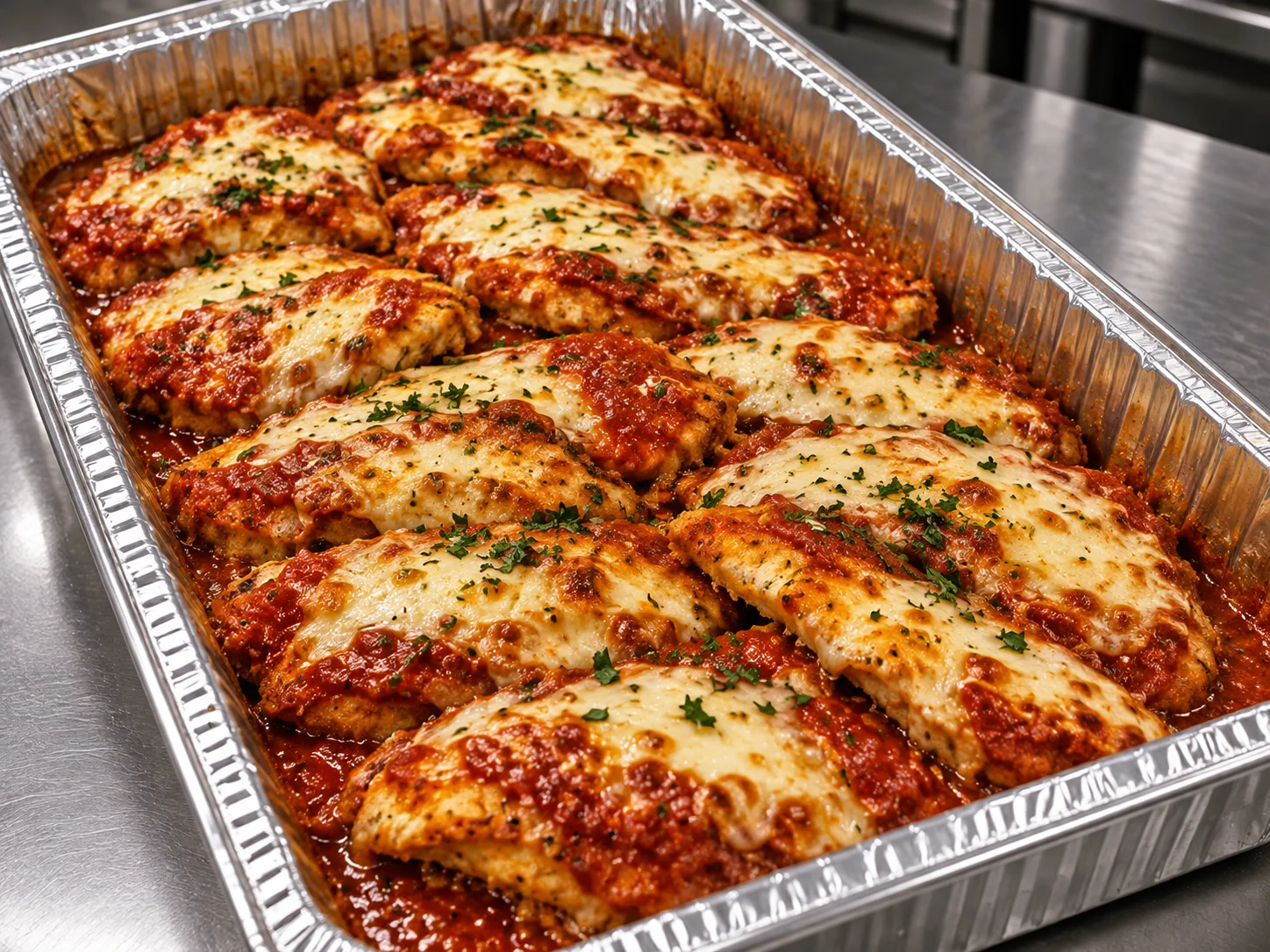 Chicken parmigiana catering tray Orlando