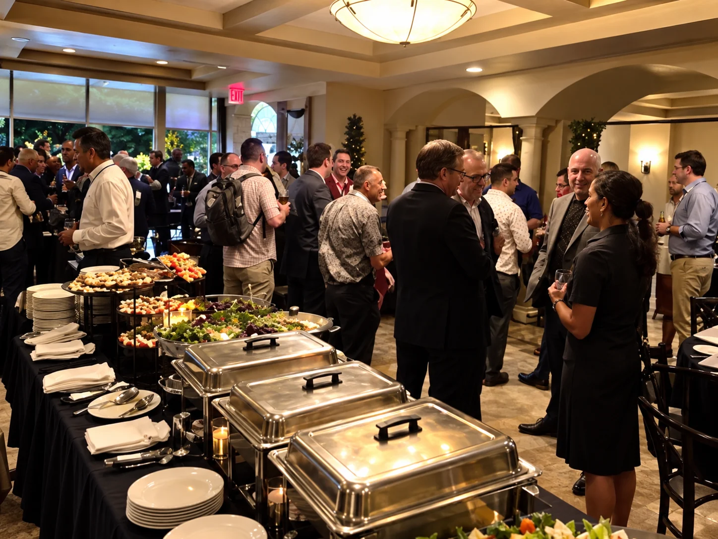 Corporate reception buffet at Ciao Italia Orlando