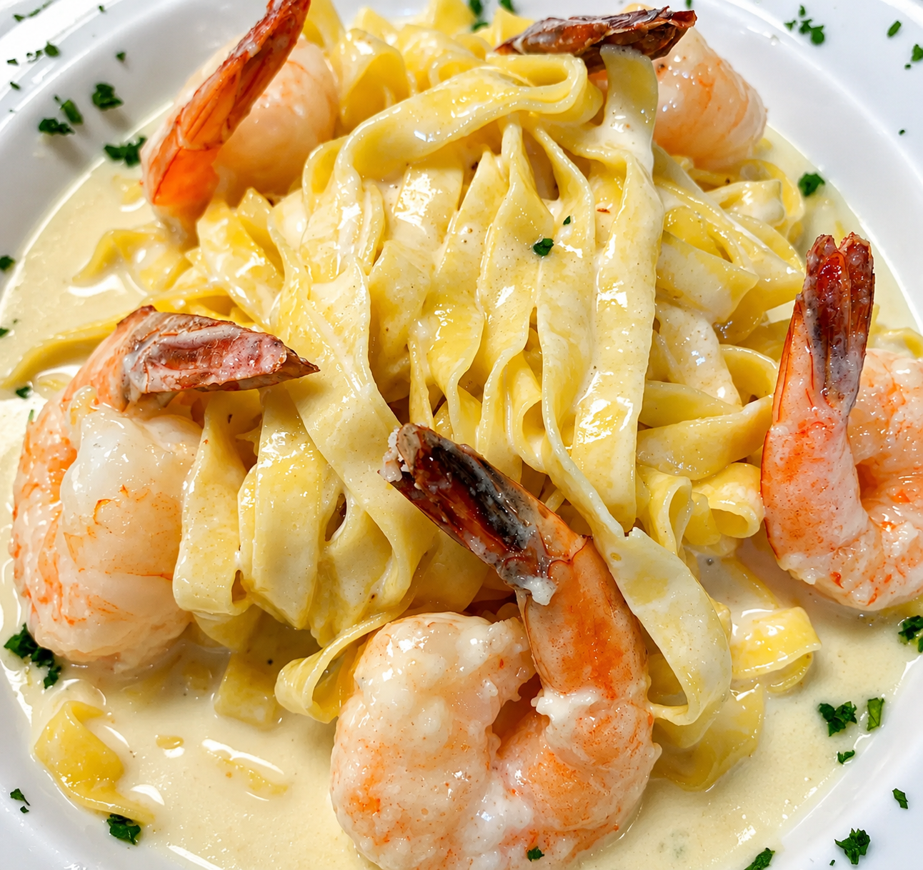 Shrimp Fettuccine at Ciao Italia Orlando