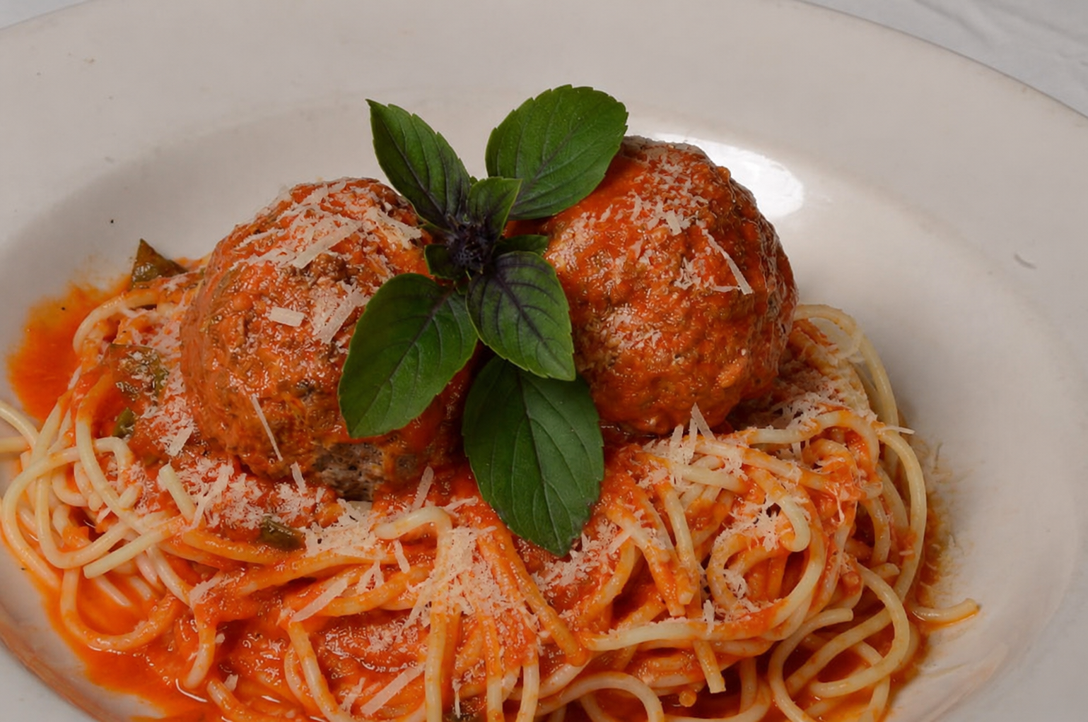 Spaghetti and meatballs at Ciao Italia — Magical Dining Orlando 2026