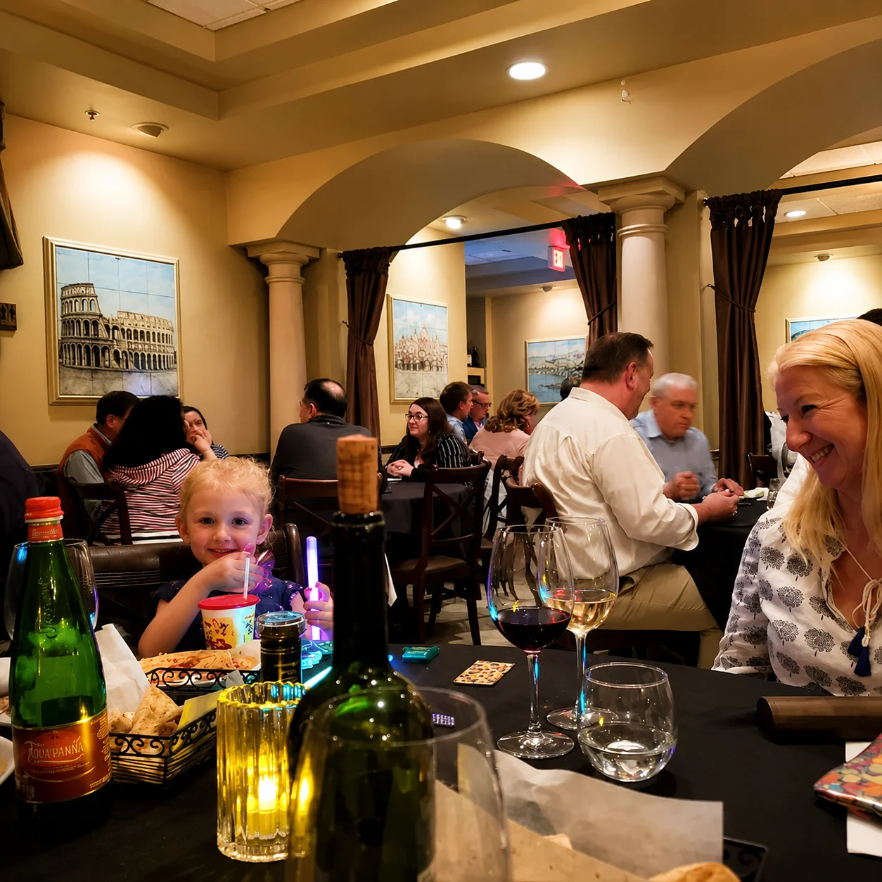 Families dining at Ciao Italia Ristorante Orlando