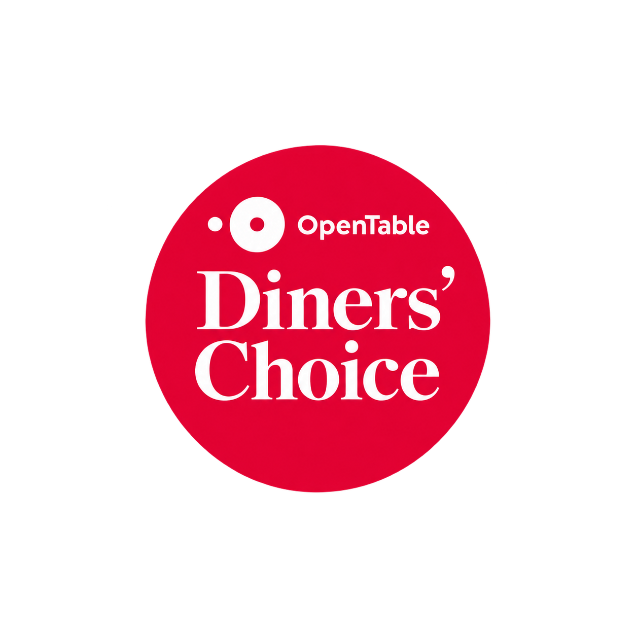 OpenTable Diners' Choice Award